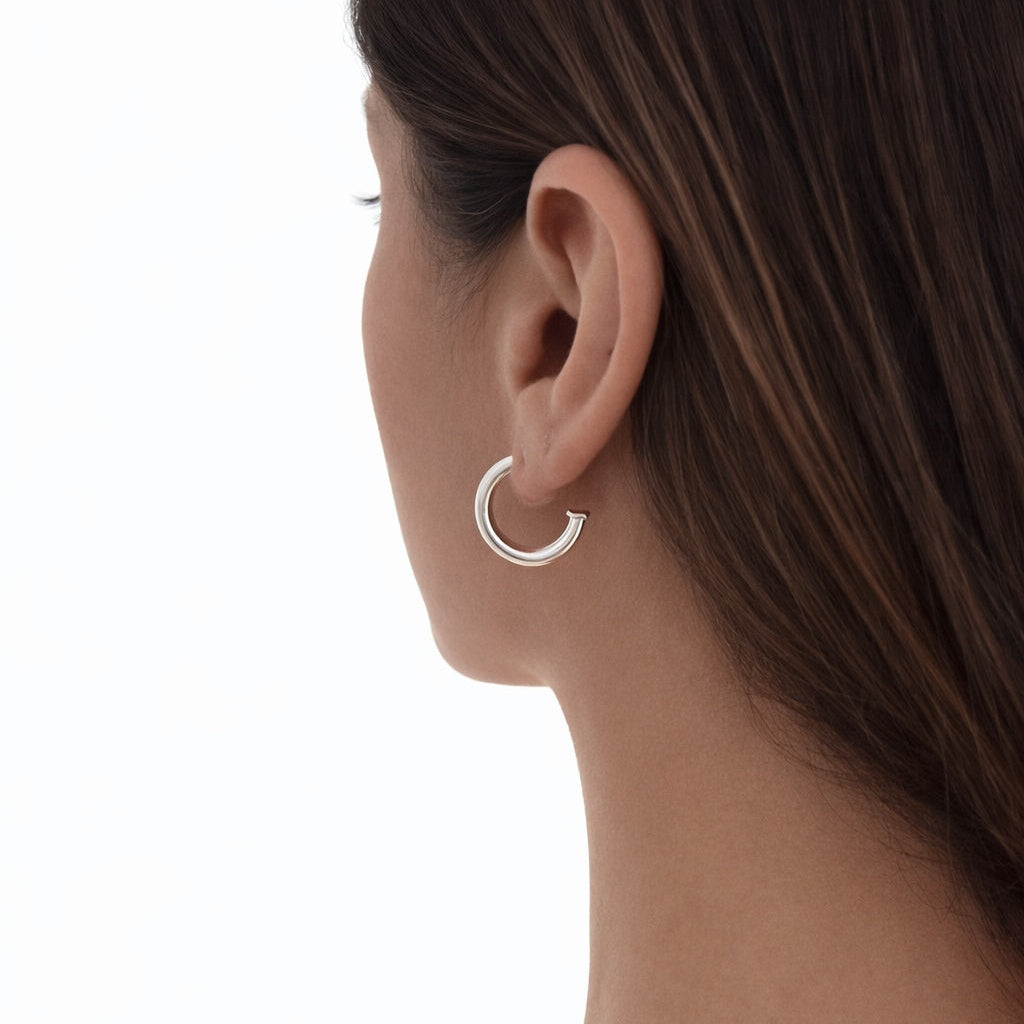Aros Argolla L plata - Las Joyas de Julieta foto 1