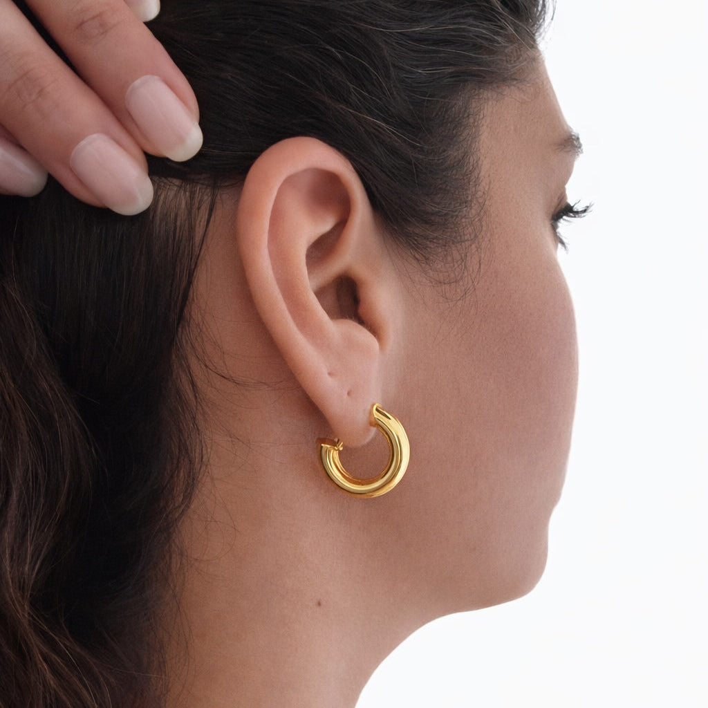 Aros Argollas Essential Gold (L)