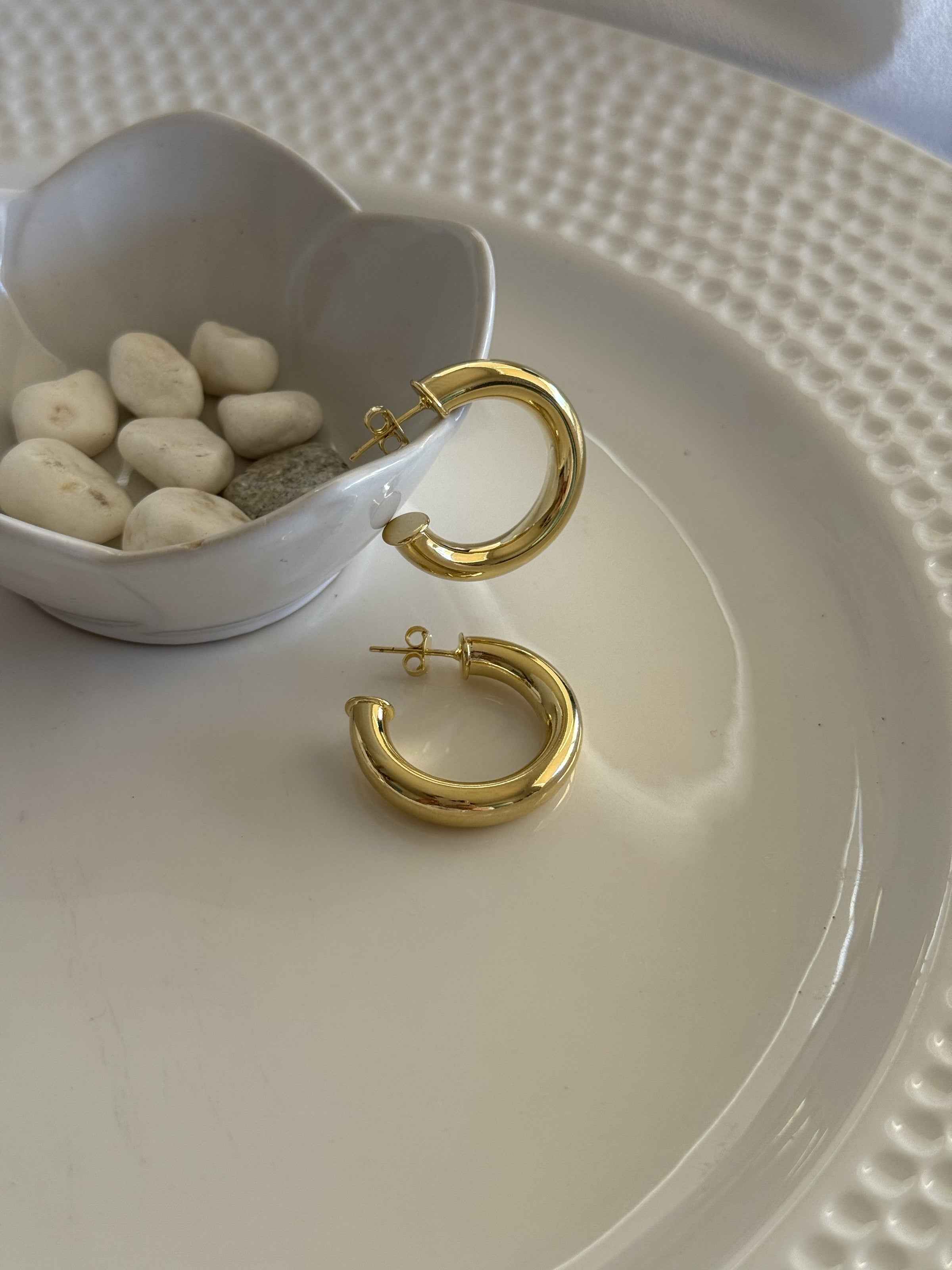 Aros Argollas Essential Gold (L)